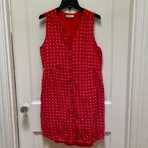 Madewell Silk Button-front Dress